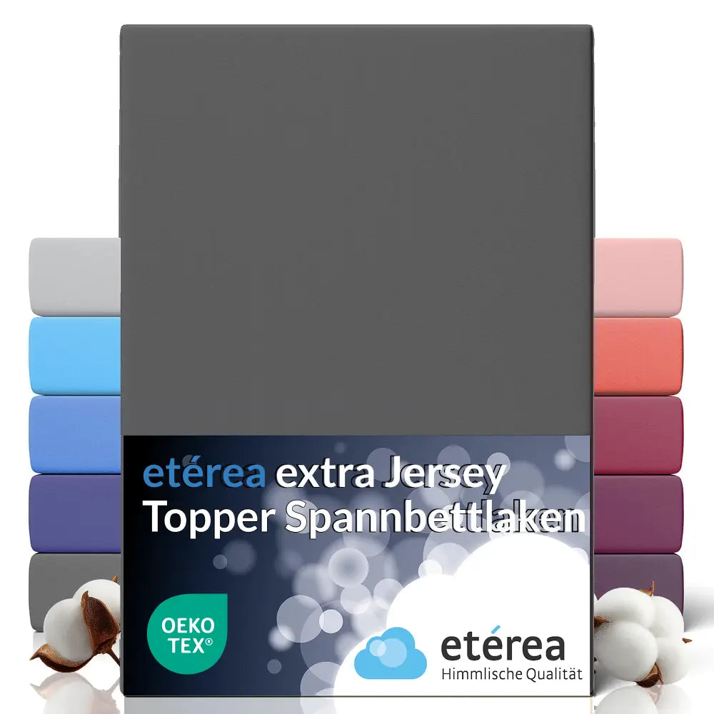 etérea Extra Jersey Topper Spannbettlaken - 90x200 - 200x220 cm