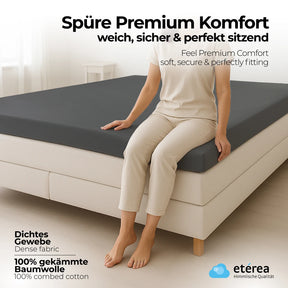 etérea Extra Jersey Topper Spannbettlaken 140x200 - 160x220 cm Gelb