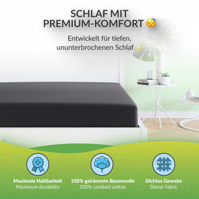 etérea Extra Jersey Topper Spannbettlaken - 90x200 - 200x220 cm