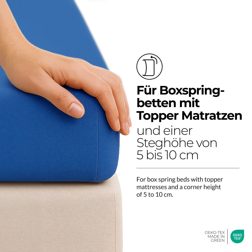 etérea Extra Jersey Topper Spannbettlaken 140x200 - 160x220 cm Gelb