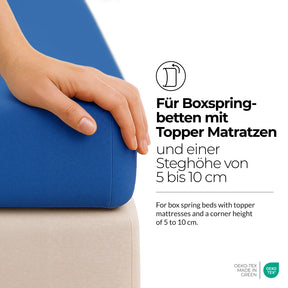 etérea Extra Jersey Topper Spannbettlaken 140x200 - 160x220 cm Gelb