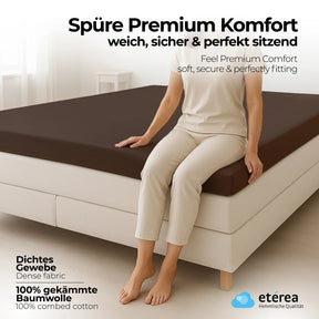 etérea Extra Jersey Topper Spannbettlaken 140x200 - 160x220 cm Gelb