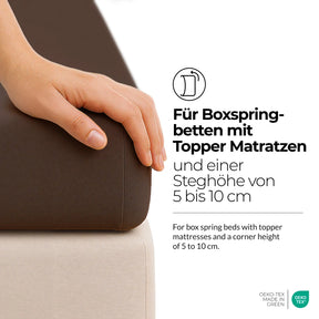 etérea Extra Jersey Topper Spannbettlaken 140x200 - 160x220 cm Gelb