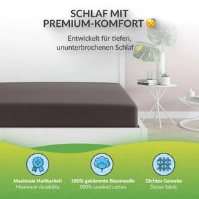 etérea Extra Jersey Topper Spannbettlaken - 90x200 - 200x220 cm