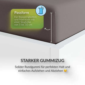 etérea Extra Jersey Topper Spannbettlaken - 90x200 - 200x220 cm