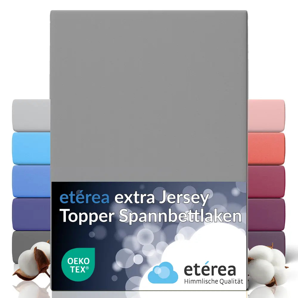 etérea Extra Jersey Topper Spannbettlaken - 90x200 - 200x220 cm