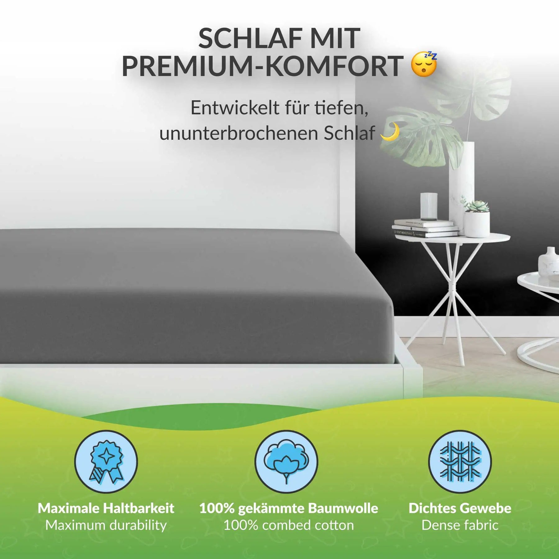 etérea Extra Jersey Topper Spannbettlaken - 90x200 - 200x220 cm