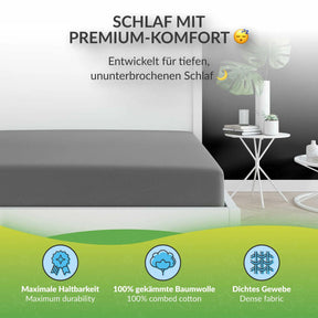 etérea Extra Jersey Topper Spannbettlaken - 90x200 - 200x220 cm