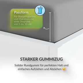 etérea Extra Jersey Topper Spannbettlaken - 90x200 - 200x220 cm