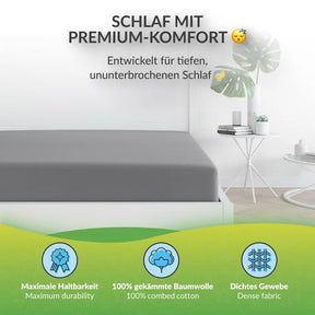 etérea Extra Jersey Topper Spannbettlaken - 90x200 - 200x220 cm