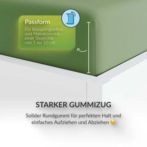 etérea Extra Jersey Topper Spannbettlaken - 90x200 - 200x220 cm