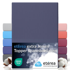 etérea Extra Jersey Topper Spannbettlaken 140x200 - 160x220 cm Gelb