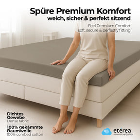 etérea Extra Jersey Topper Spannbettlaken 140x200 - 160x220 cm Gelb
