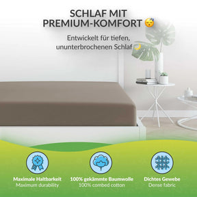 etérea Extra Jersey Topper Spannbettlaken - 90x200 - 200x220 cm