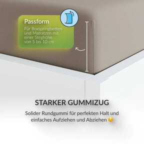 etérea Extra Jersey Topper Spannbettlaken - 90x200 - 200x220 cm