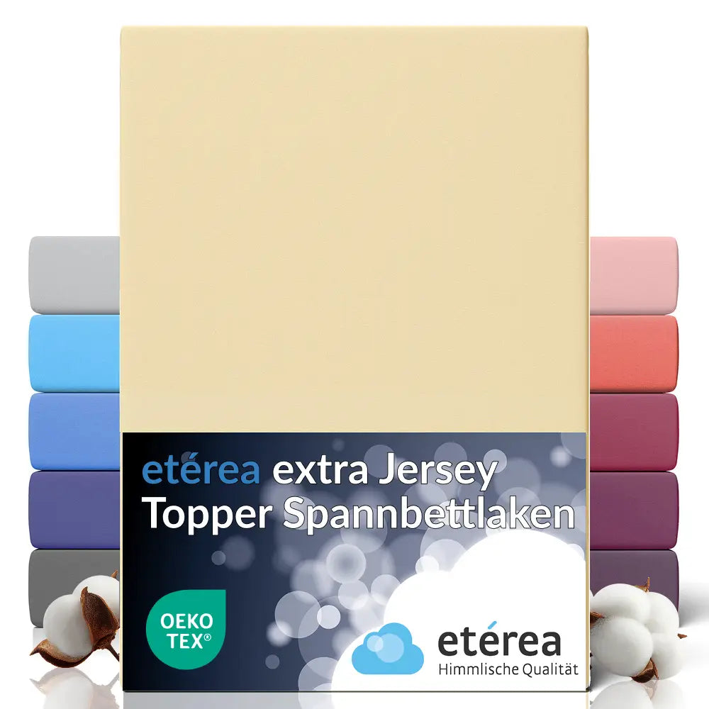 etérea Extra Jersey Topper Spannbettlaken - 90x200 - 200x220 cm