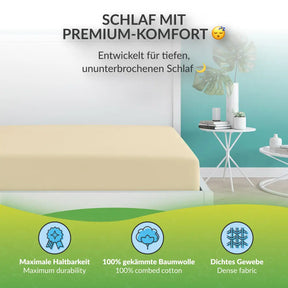 etérea Extra Jersey Topper Spannbettlaken - 90x200 - 200x220 cm