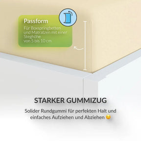 etérea Extra Jersey Topper Spannbettlaken - 90x200 - 200x220 cm