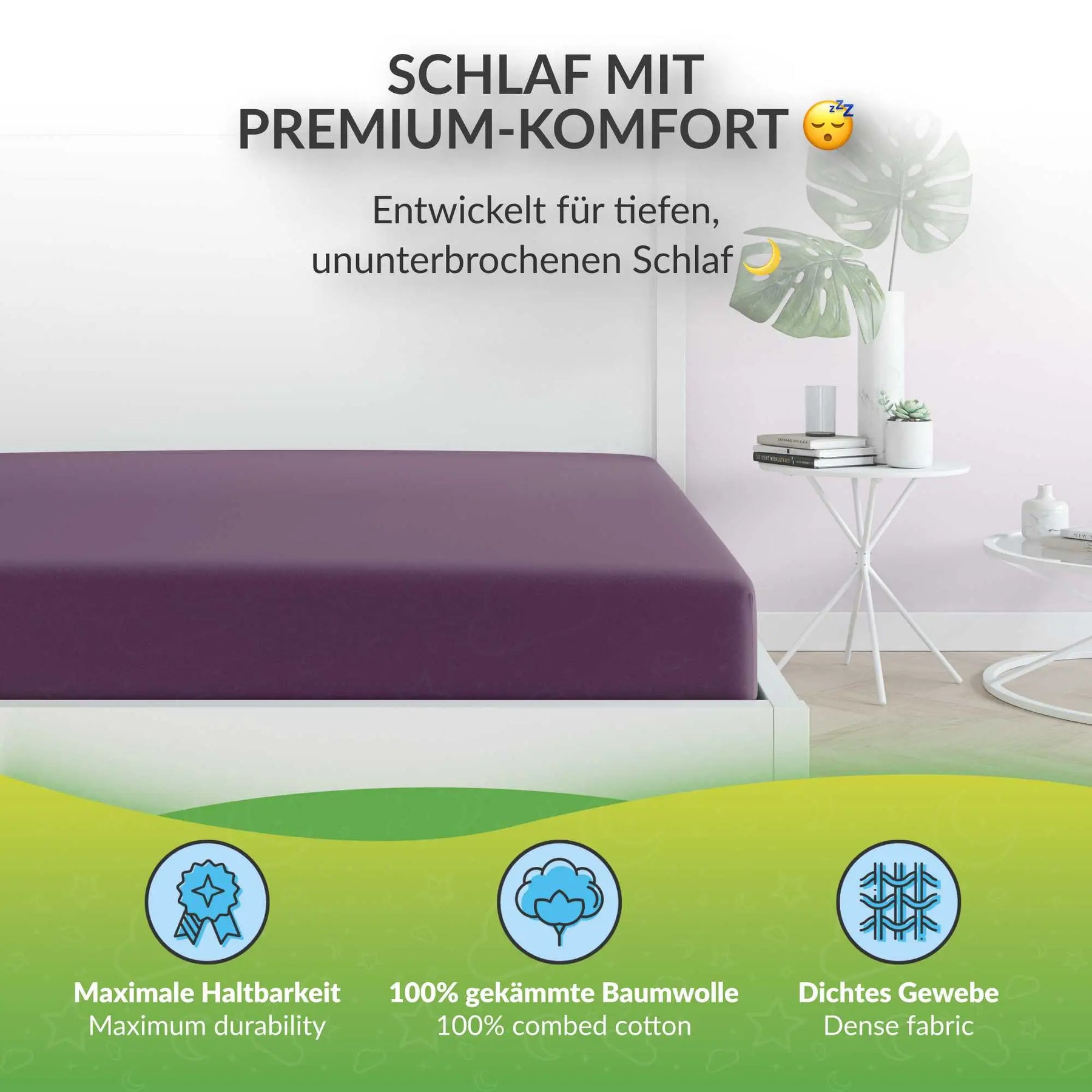 etérea Extra Jersey Topper Spannbettlaken - 90x200 - 200x220 cm