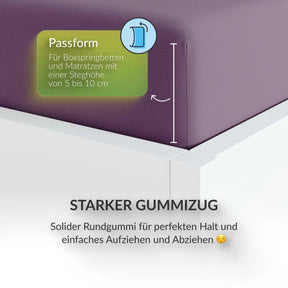 etérea Extra Jersey Topper Spannbettlaken - 90x200 - 200x220 cm