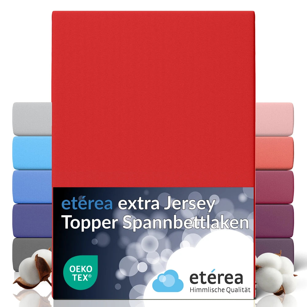 etérea Extra Jersey Topper Spannbettlaken 140x200 - 160x220 cm Gelb