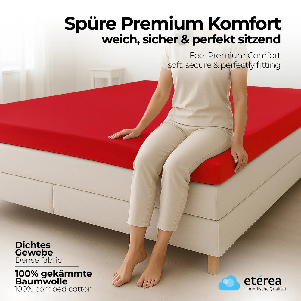 etérea Extra Jersey Topper Spannbettlaken 140x200 - 160x220 cm Gelb