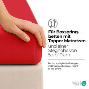 etérea Extra Jersey Topper Spannbettlaken 140x200 - 160x220 cm Gelb