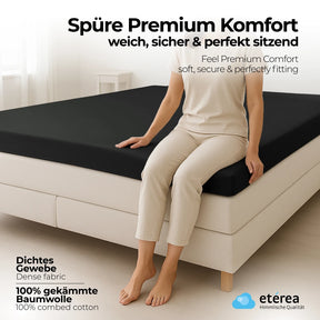 etérea Extra Jersey Topper Spannbettlaken 140x200 - 160x220 cm Gelb