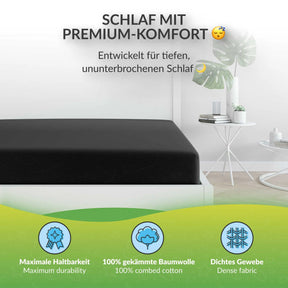 etérea Extra Jersey Topper Spannbettlaken - 90x200 - 200x220 cm