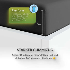 etérea Extra Jersey Topper Spannbettlaken - 90x200 - 200x220 cm