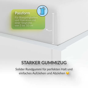 etérea Extra Jersey Topper Spannbettlaken - 90x200 - 200x220 cm