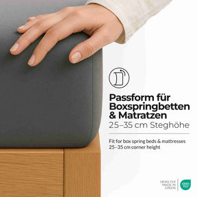 etérea Extra Jersey Spannbettlaken - 90x200 - 240x220 cm