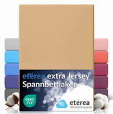 etérea Extra Jersey Spannbettlaken Beige 140x200 - 160x220 cm