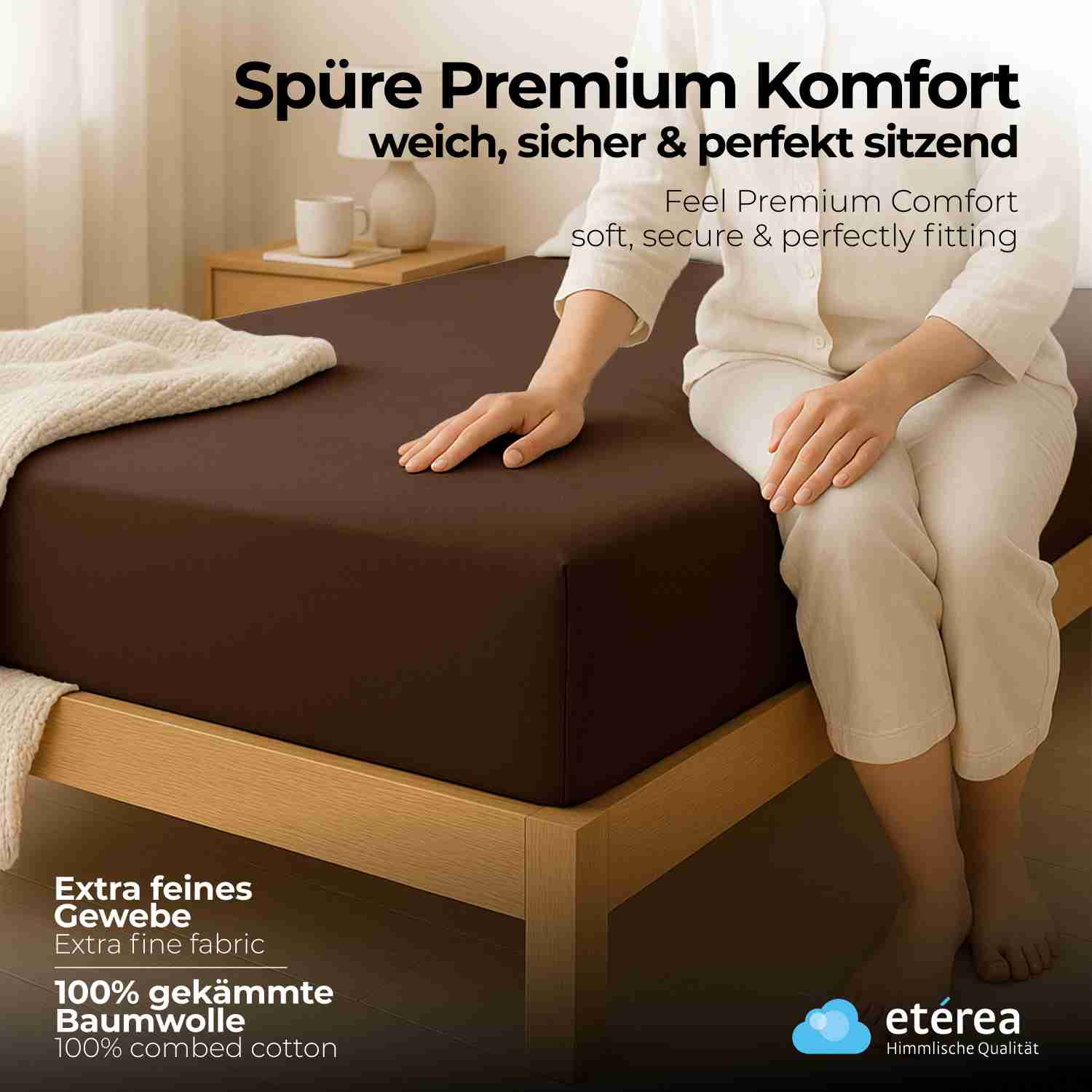 etérea Extra Jersey Spannbettlaken - 90x200 - 240x220 cm