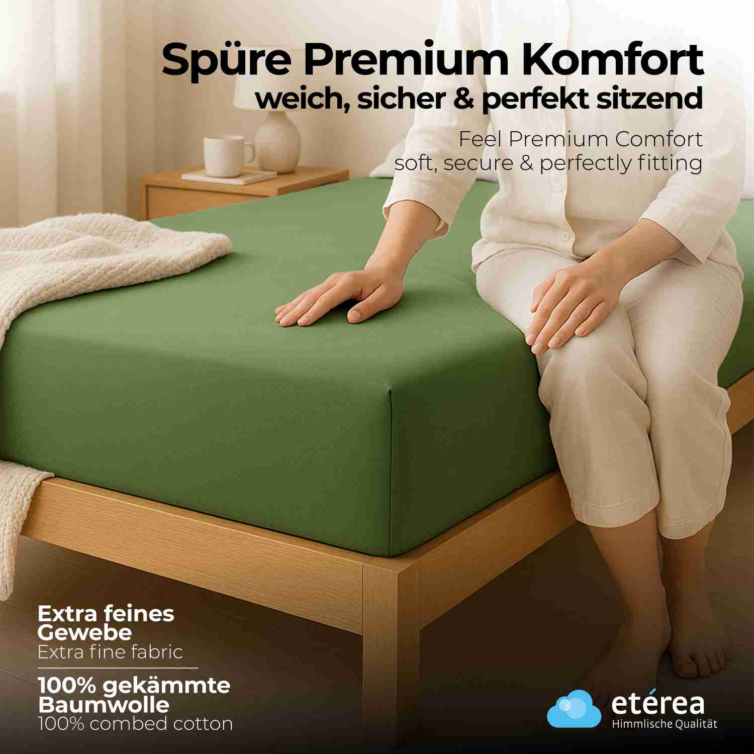 etérea Extra Jersey Spannbettlaken - 90x200 - 240x220 cm