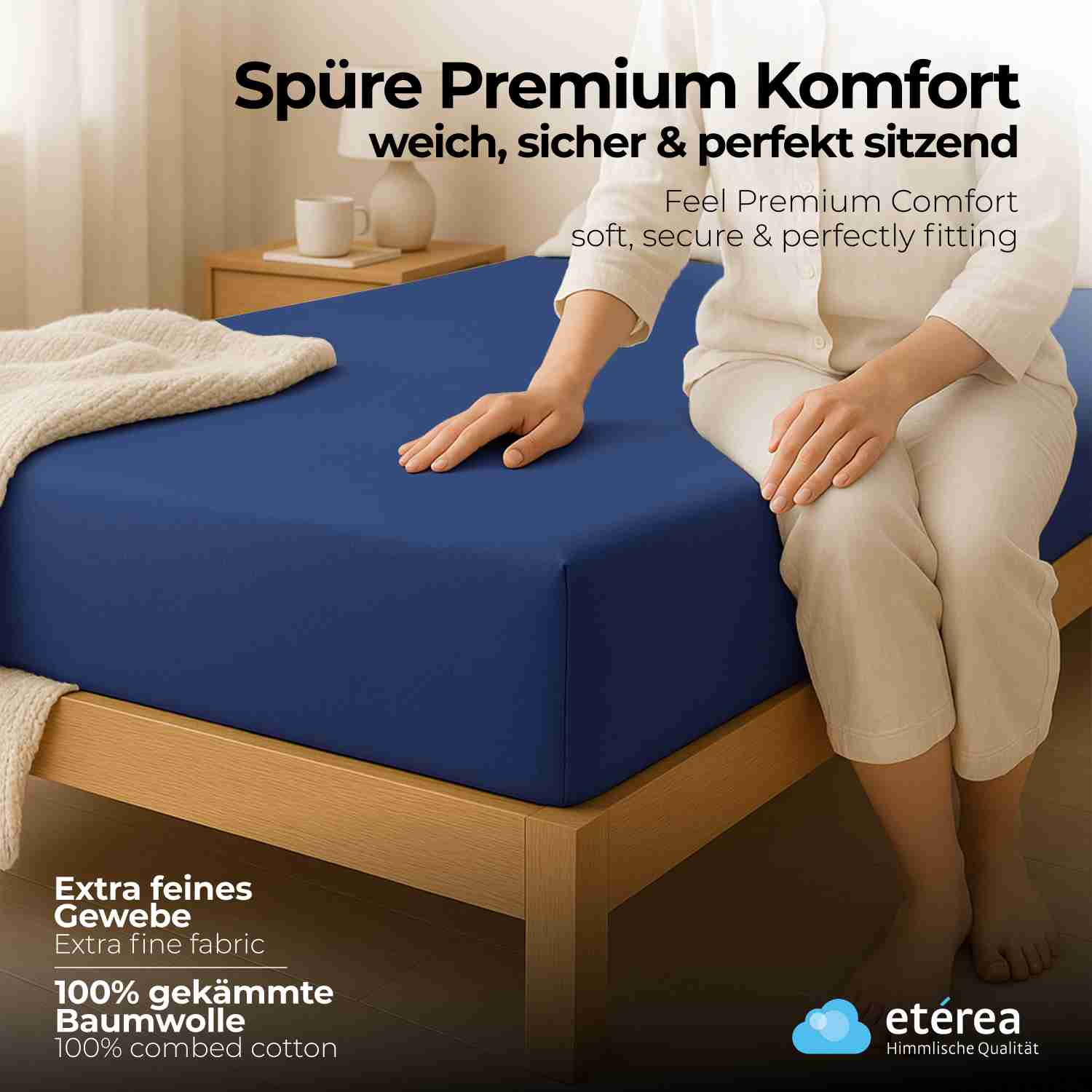 etérea Extra Jersey Spannbettlaken - 90x200 - 240x220 cm