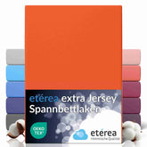 etérea Extra Jersey Spannbettlaken Orange 180x200 - 200x220 cm