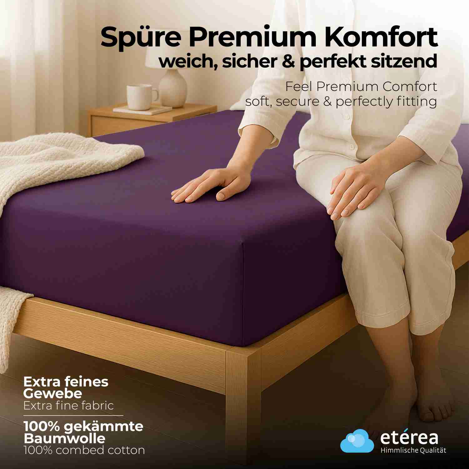 etérea Extra Jersey Spannbettlaken - 90x200 - 240x220 cm