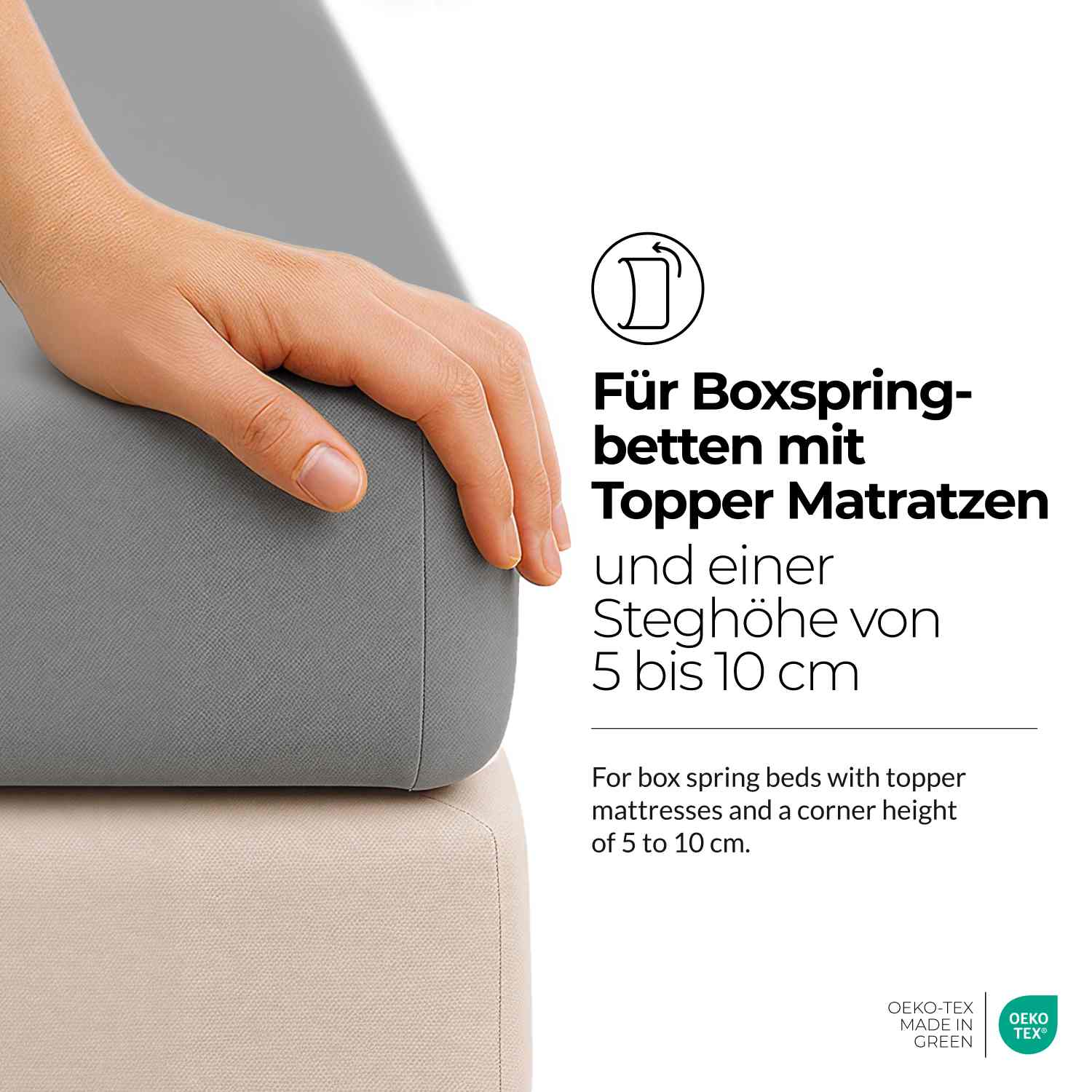 etérea Extra Jersey Topper Spannbettlaken