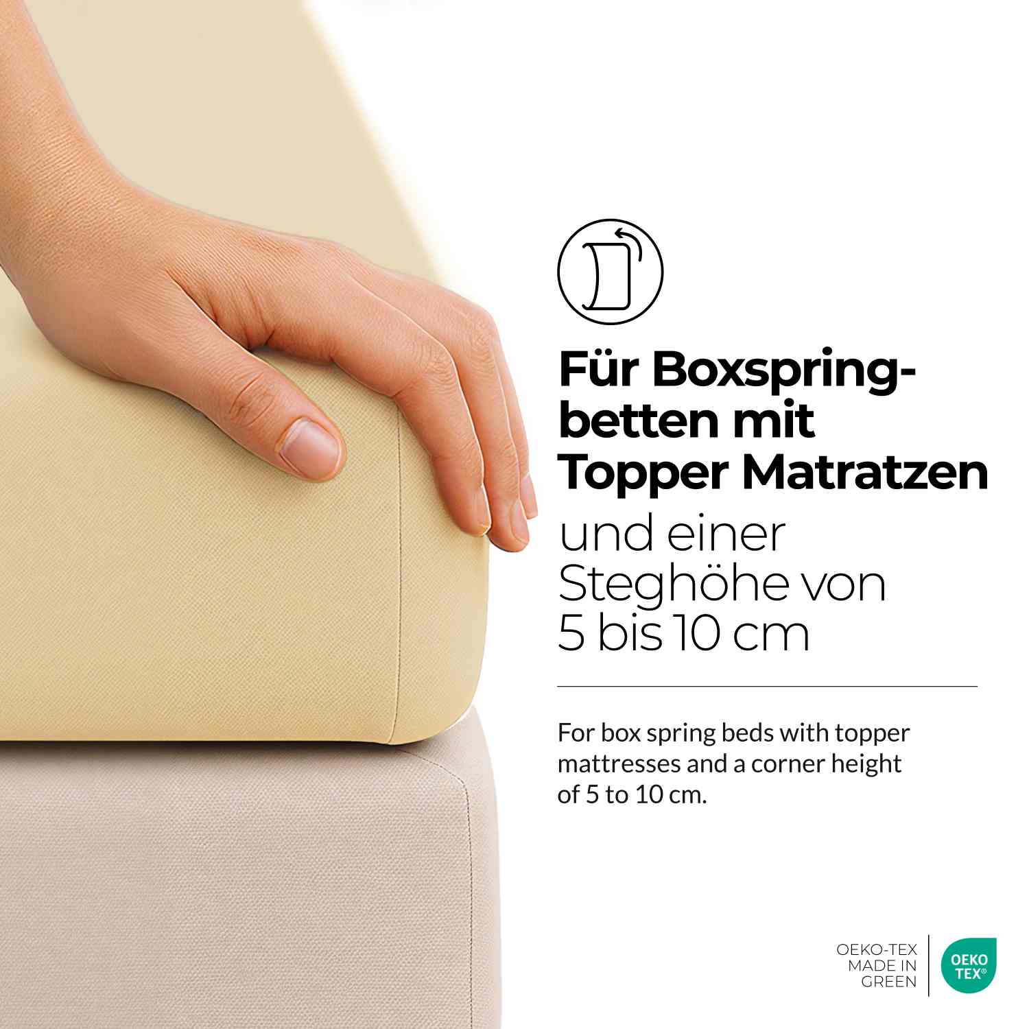 etérea Extra Jersey Topper Spannbettlaken