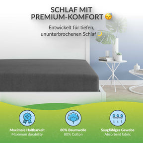 etérea Frottee Spannbettlaken - 90x200 - 200x220 cm