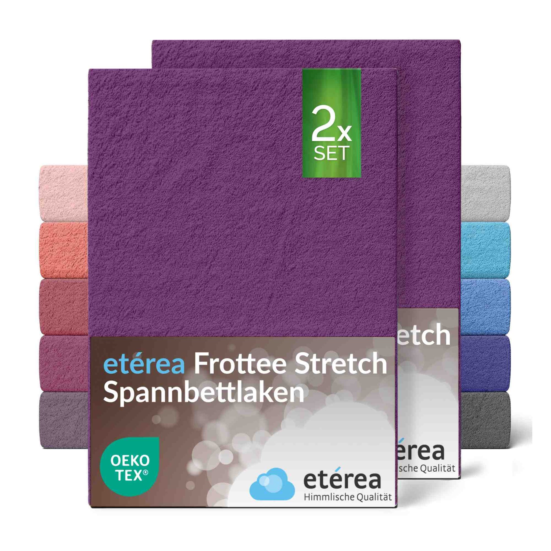 etérea Frottee Spannbettlaken - 90x200 - 200x220 cm