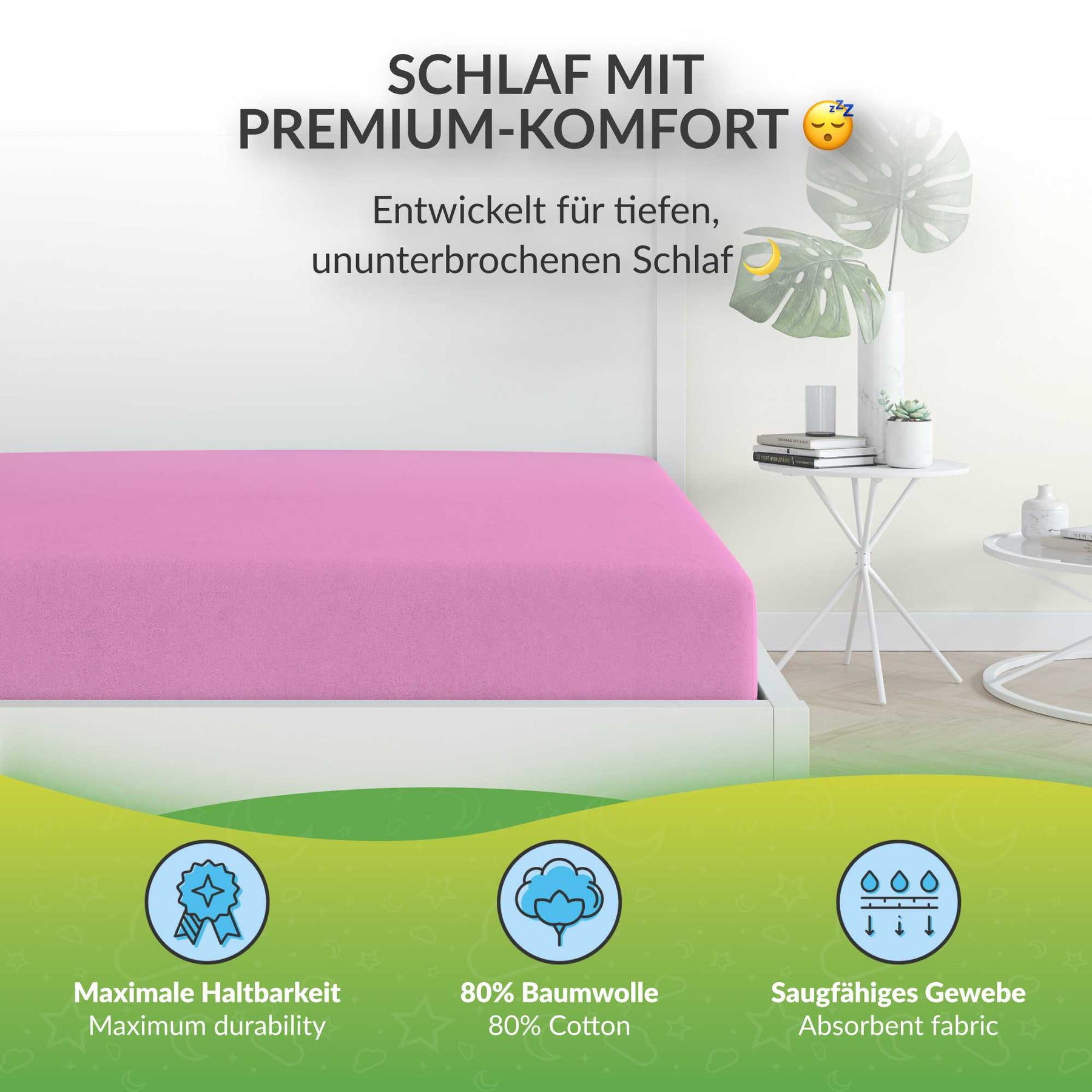 etérea Frottee Spannbettlaken - 90x200 - 200x220 cm