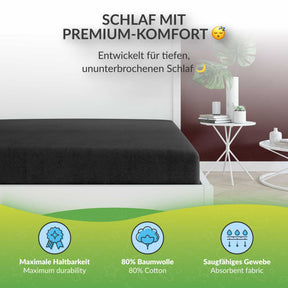 etérea Frottee Spannbettlaken - 90x200 - 200x220 cm