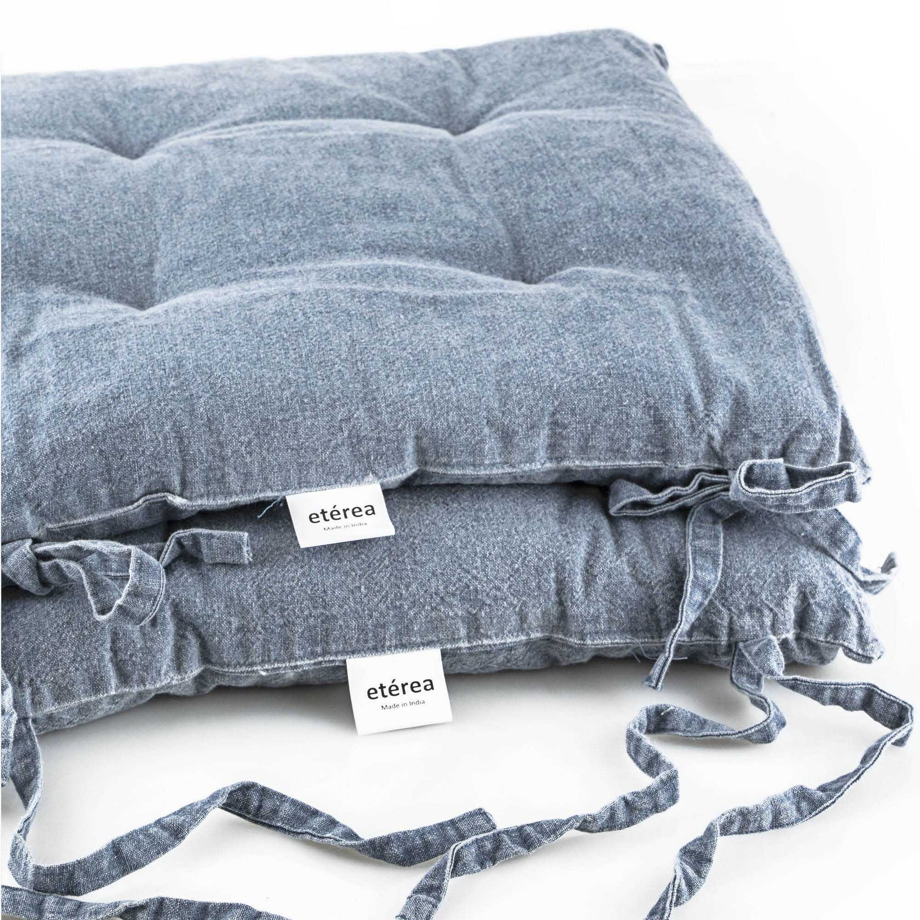 etérea Stuhlkissen Sitzkisten Denim-Optik Hilda 40x40 cm