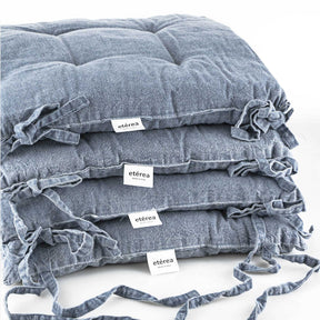 etérea Stuhlkissen Sitzkisten Denim-Optik Hilda 40x40 cm