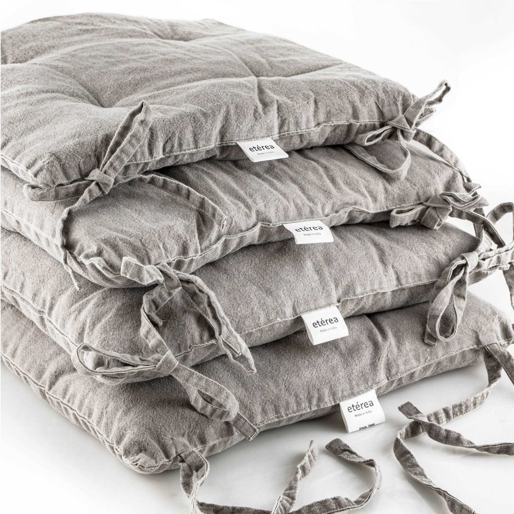 etérea Stuhlkissen Sitzkisten Denim-Optik Hilda 40x40 cm