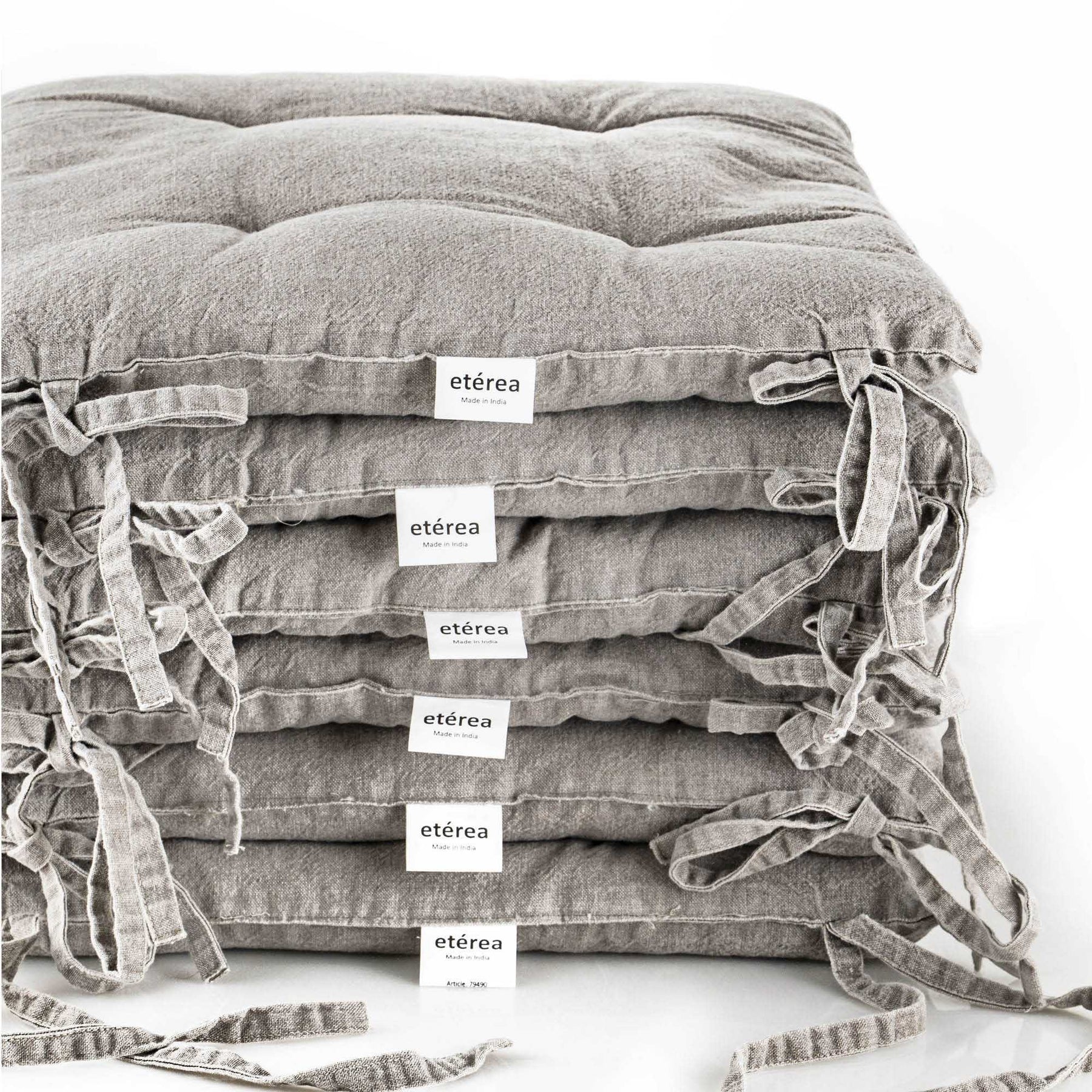 etérea Stuhlkissen Sitzkisten Denim-Optik Hilda 40x40 cm