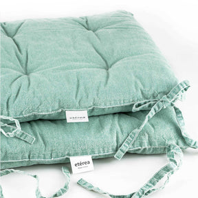 etérea Stuhlkissen Sitzkisten Denim-Optik Hilda 40x40 cm