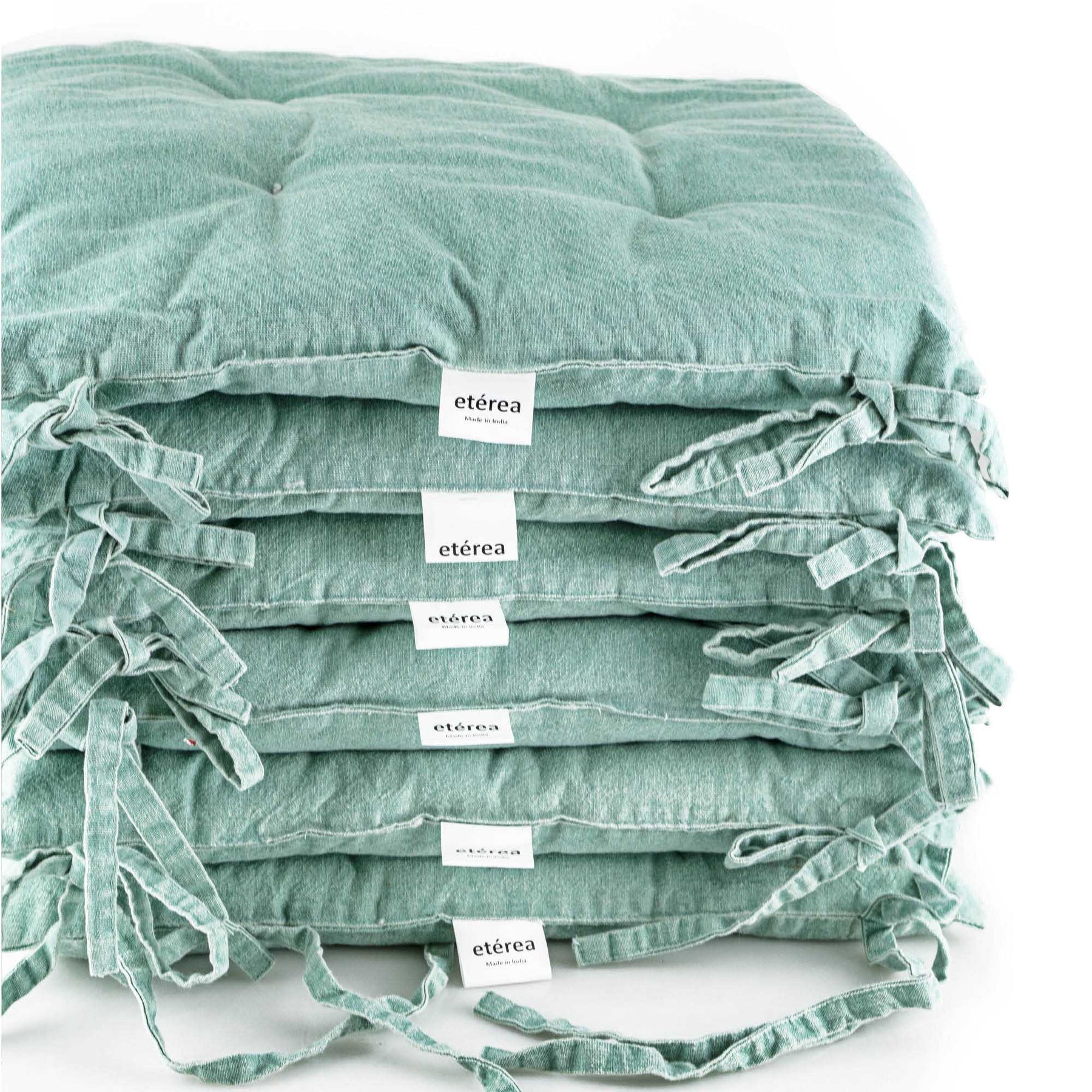 etérea Stuhlkissen Sitzkisten Denim-Optik Hilda 40x40 cm